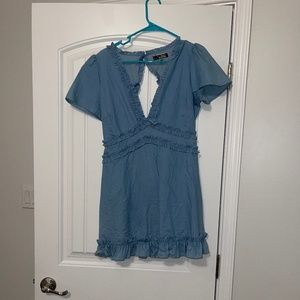 VICI Blue Linen Dress